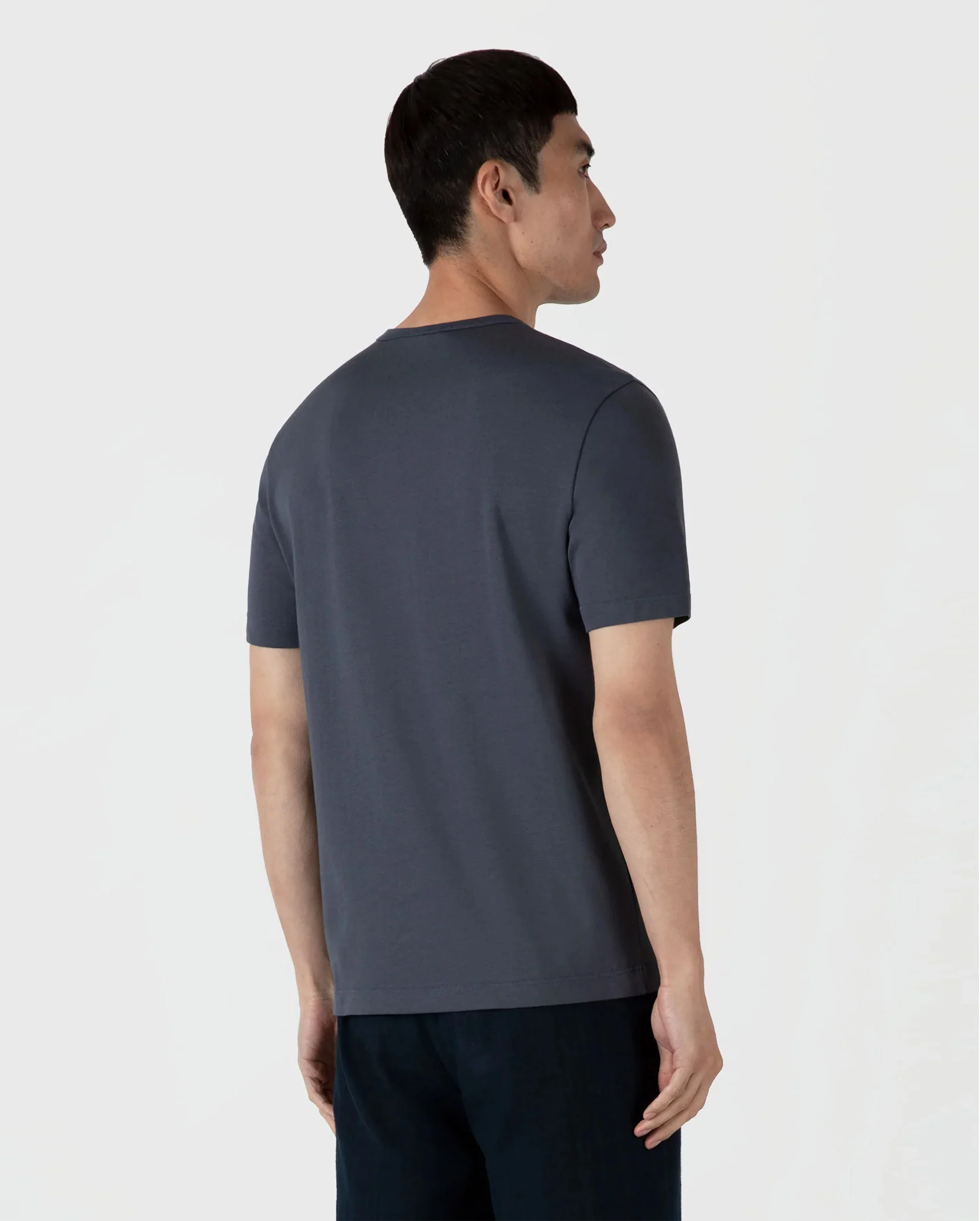 REGULAR FIT JERSEY T-SHIRT / SLATE BLUE - Image 3