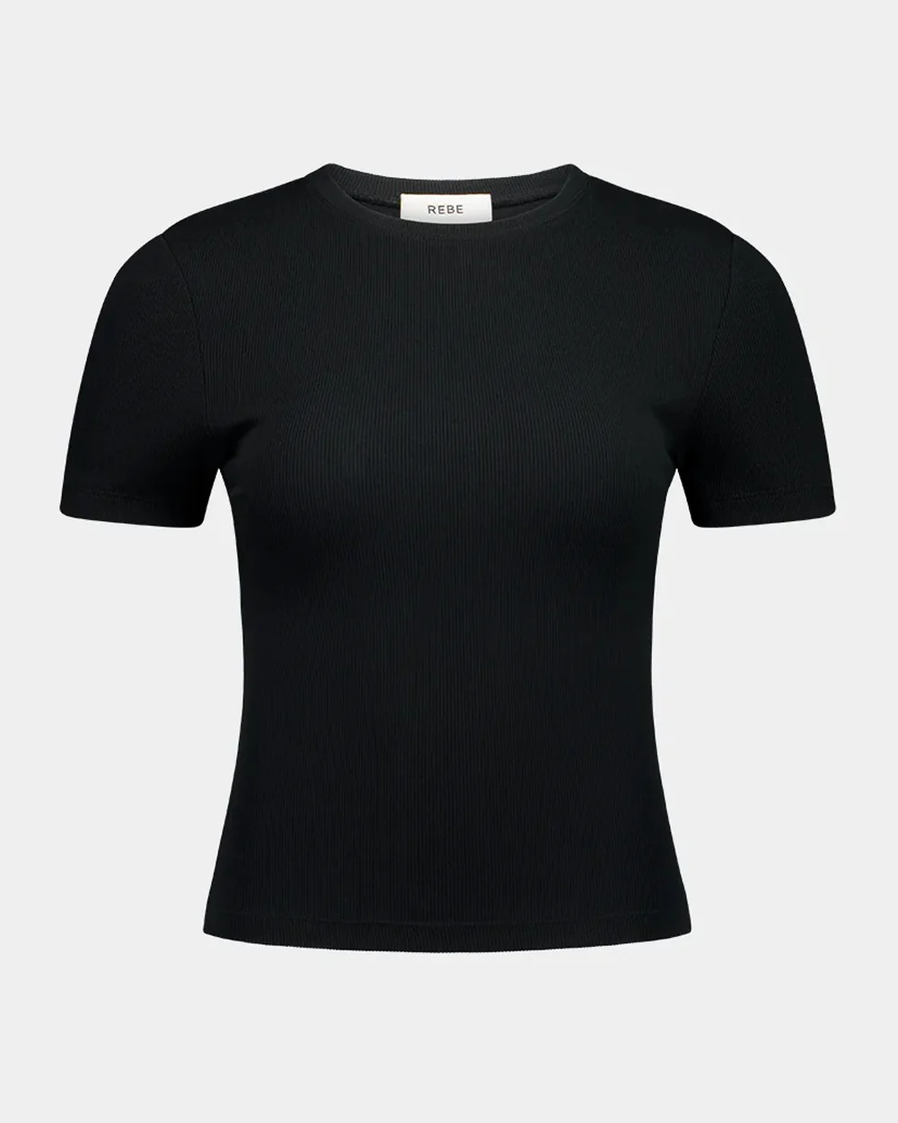 RIBBED TEE / BLACK