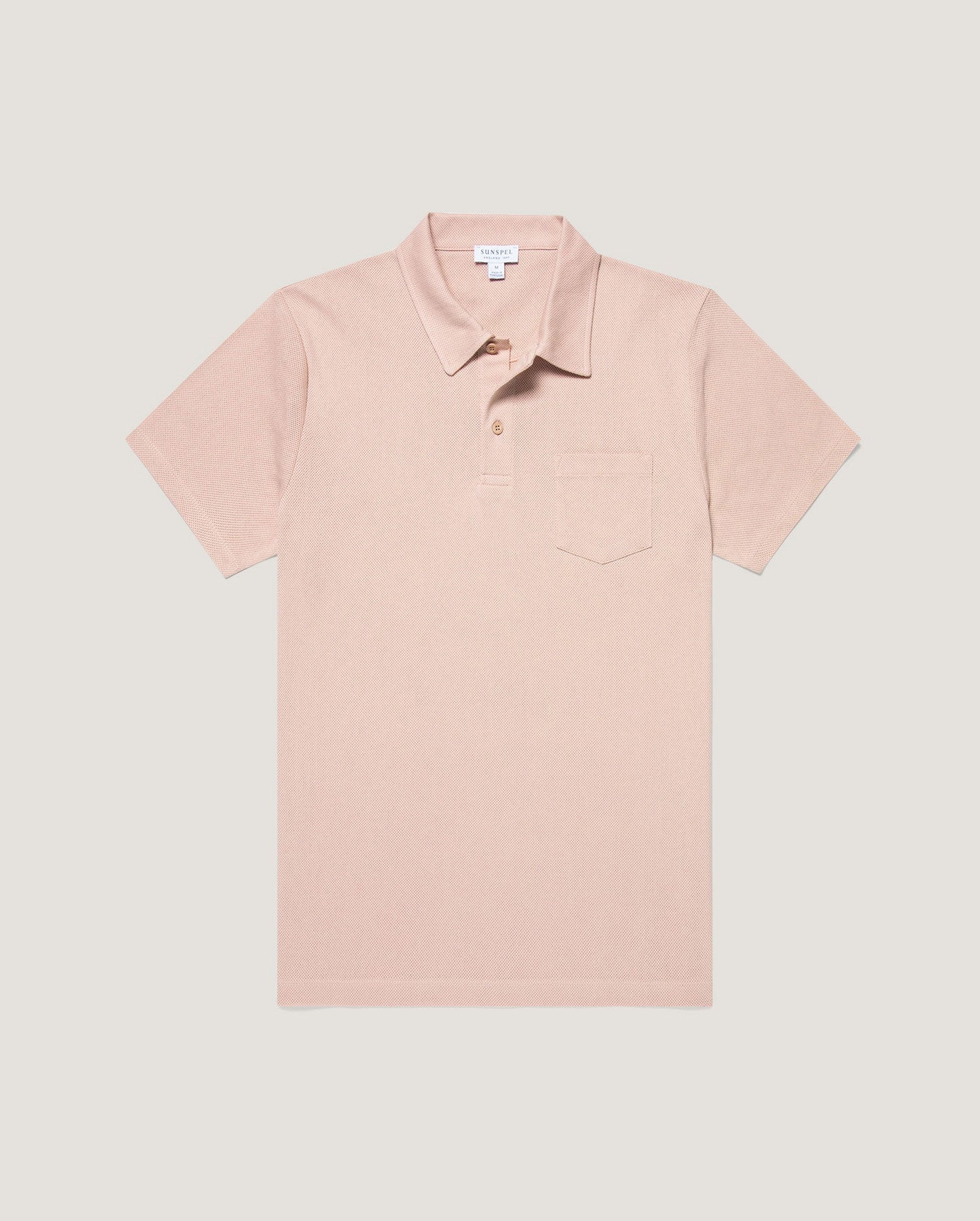 RIVIERA POLO SHIRT / PALE PINK - Image 6