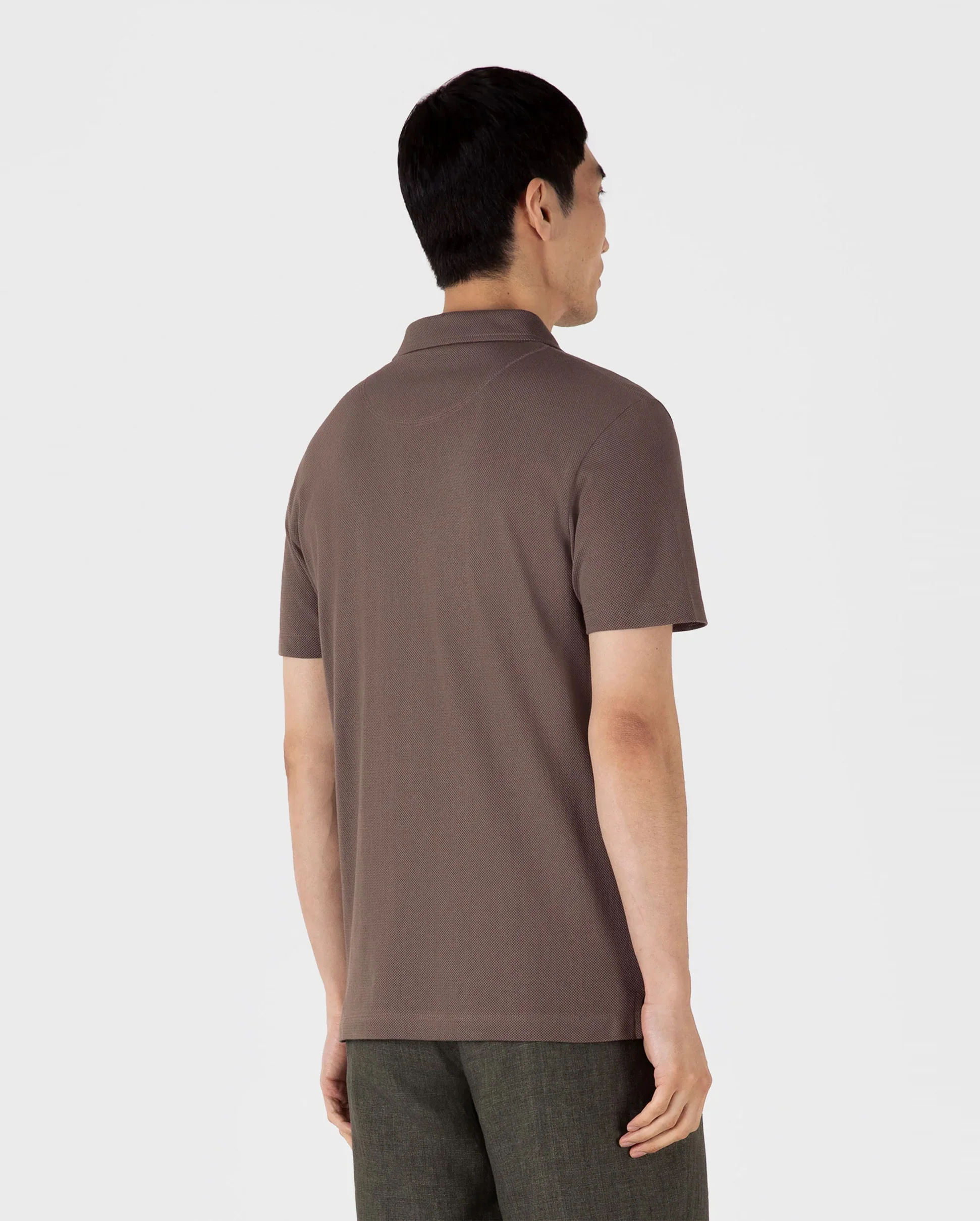 RIVIERA POLO SHIRT / WALNUT - Image 5