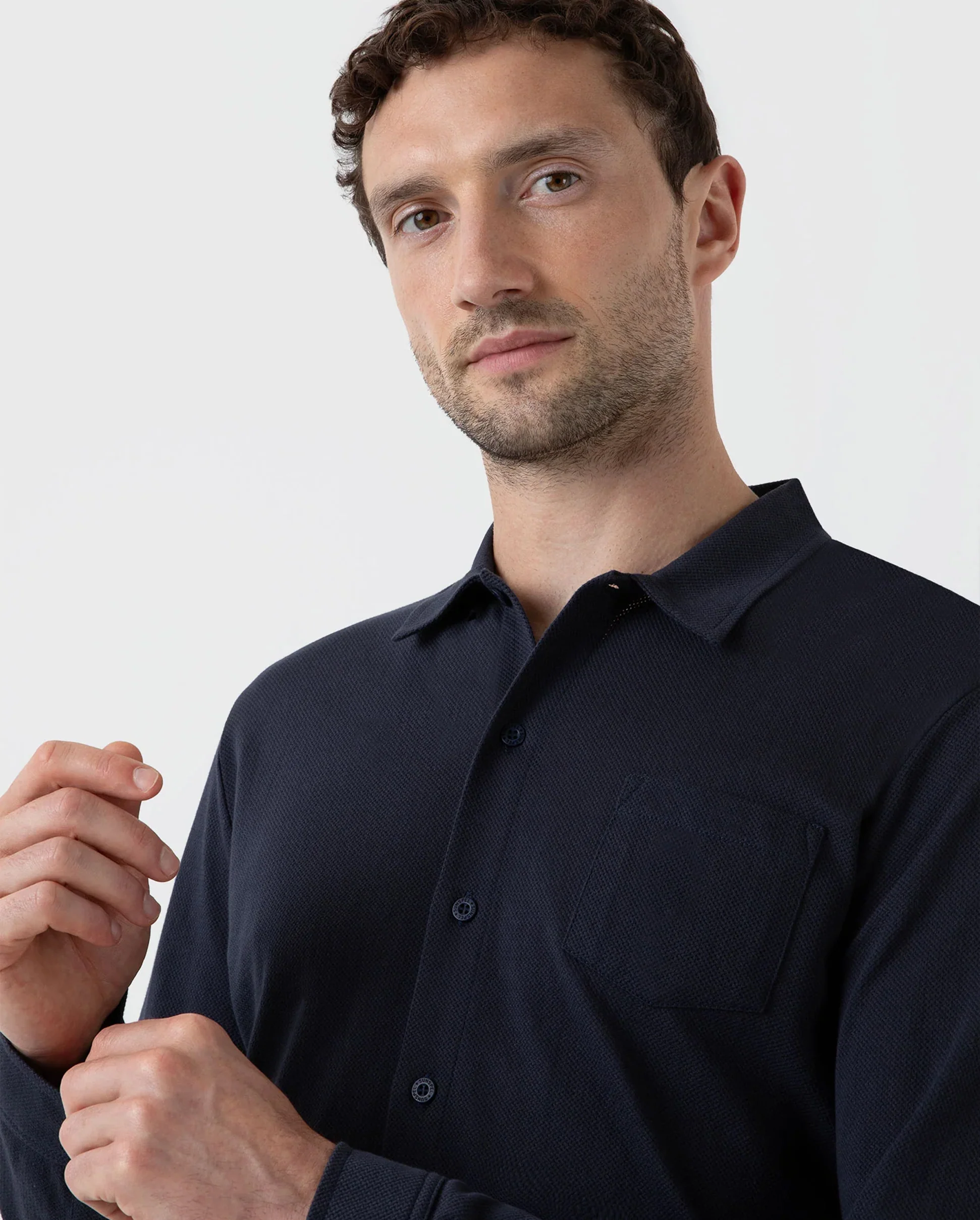 RIVIERA SHIRT / NAVY - Image 4