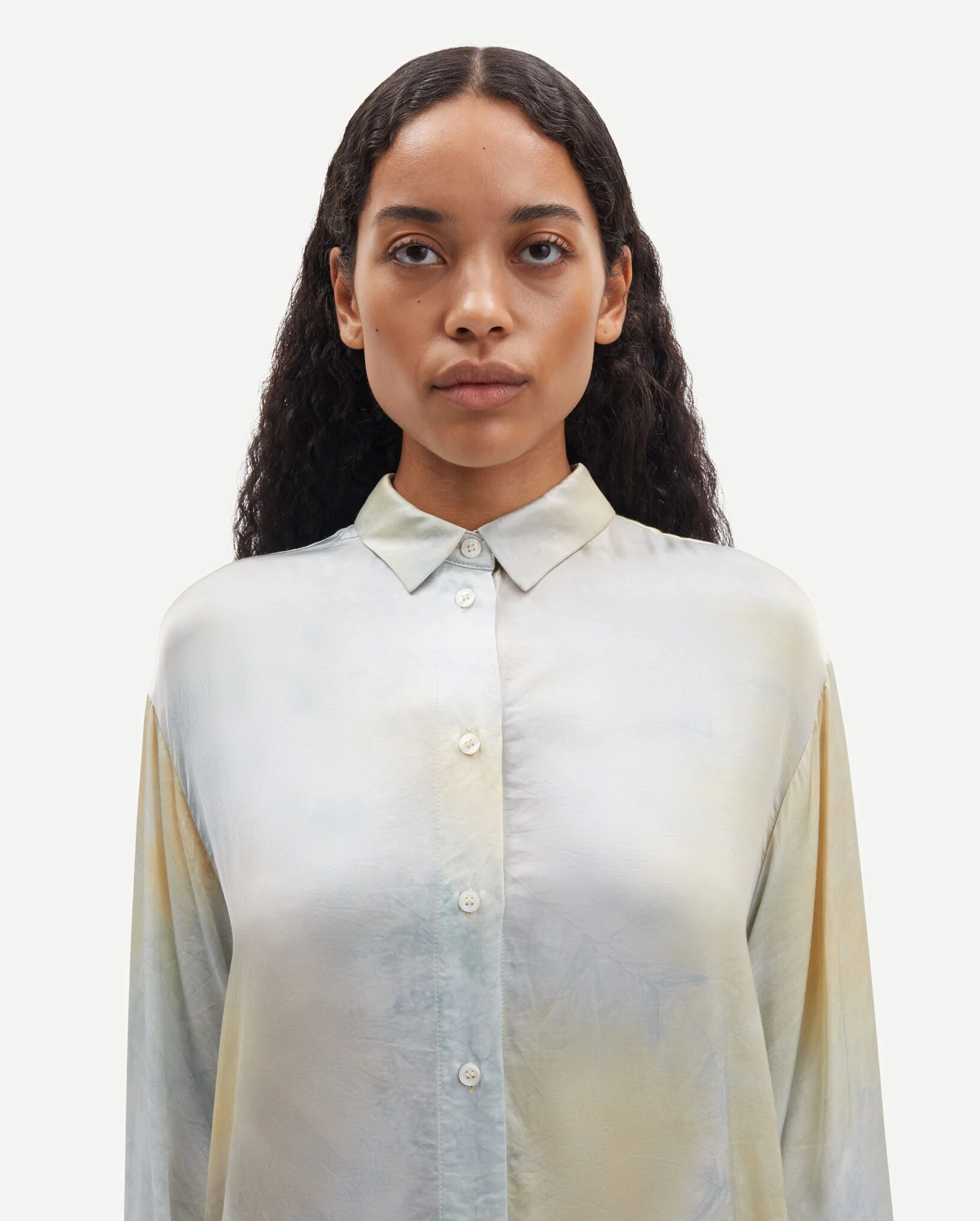 SAALFRIDA SHIRT 15265 / OMBRE CREAM - Image 5