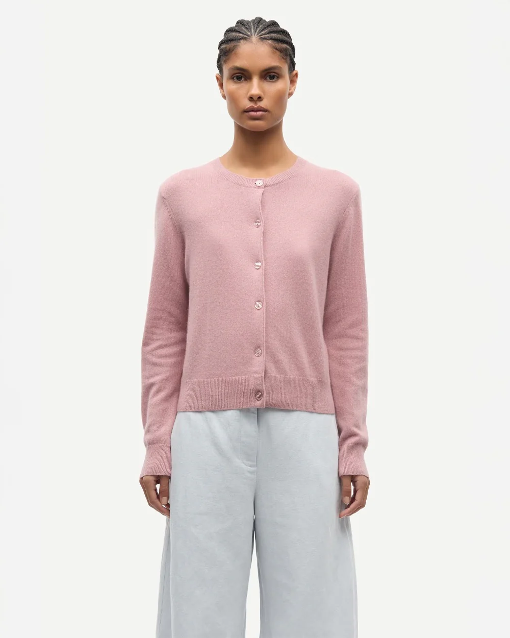SABOSTON CARDIGAN 6304 / ORCHID HAZE MEL.