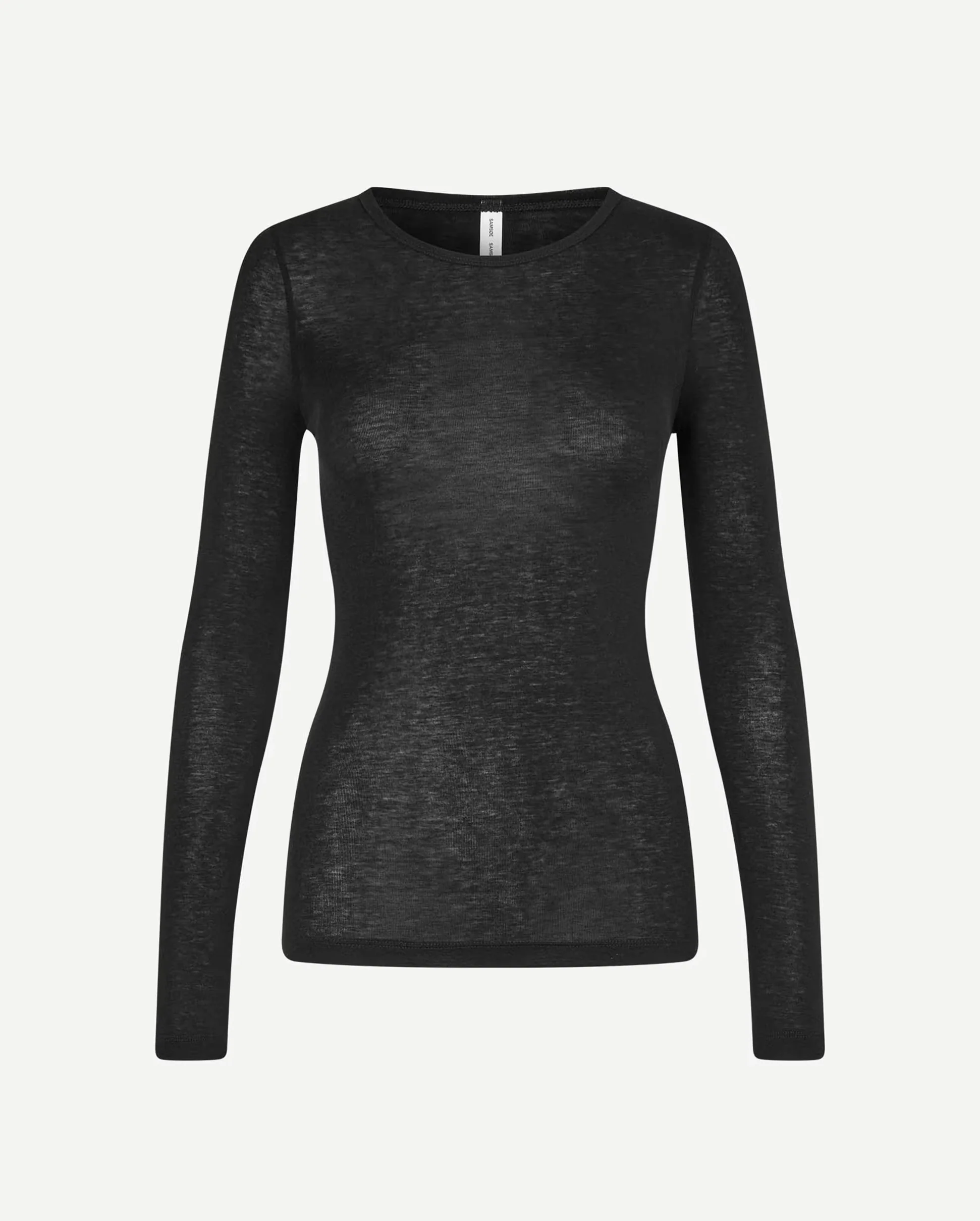 SADOU T-SHIRT LS 15499 / BLACK - Image 6