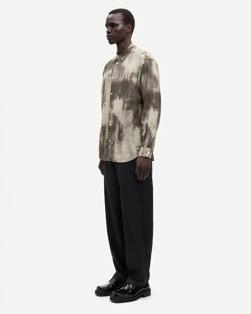 SALUAN X SHIRT 15961 / RUSTIC BROWN - Image 3