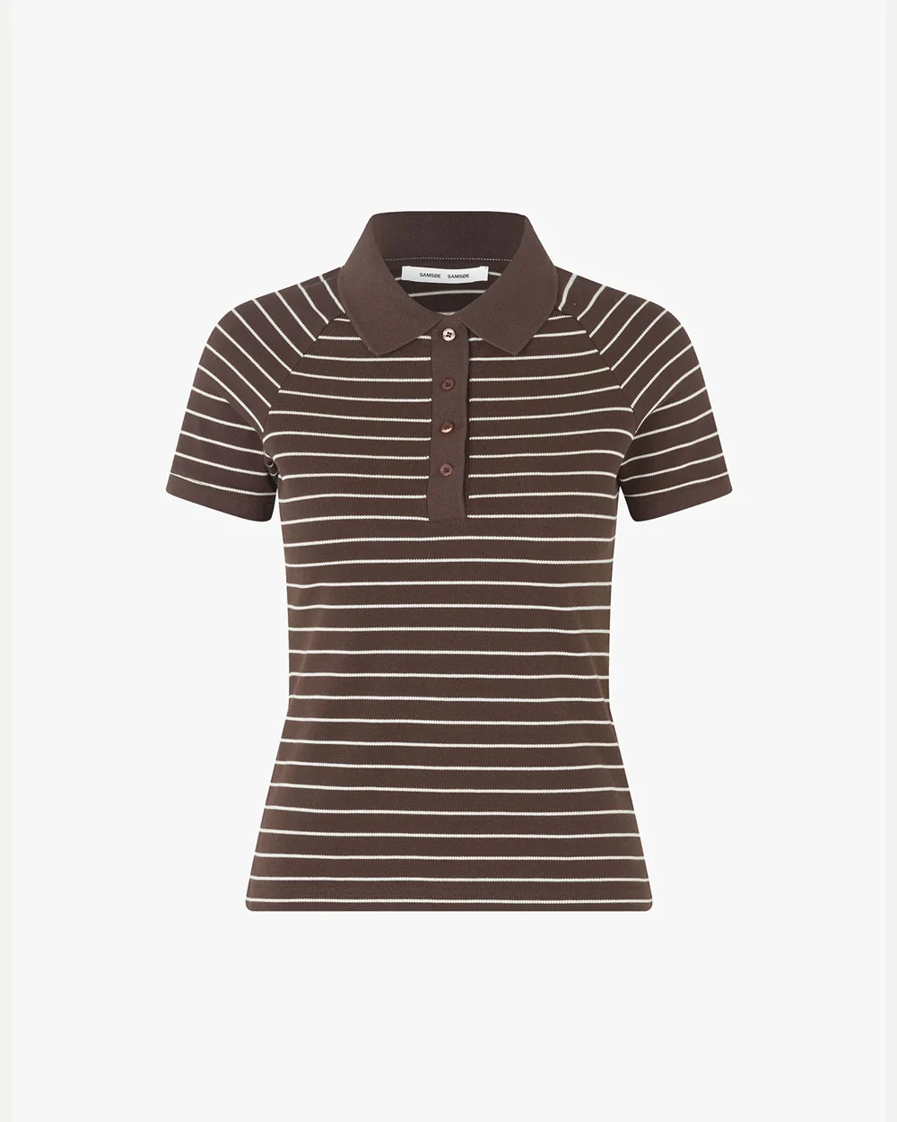 SAMIA SS POLO 15888 / COFFEE BROWN ST. - Image 7