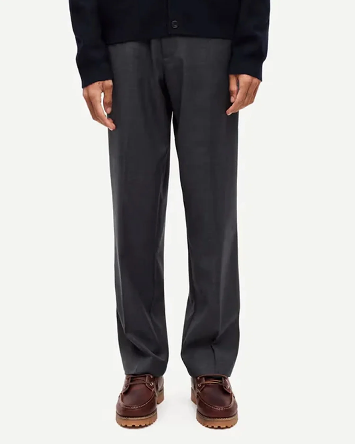 SANOAH TROUSERS 15350 / DARK GREY MEL.