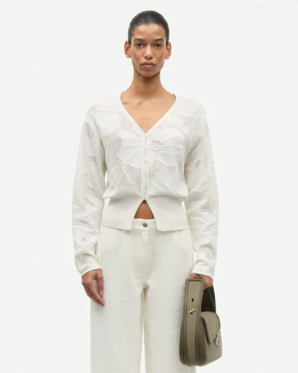 SAPOPPIE CARDIGAN 15529 / CLEAR CREAM