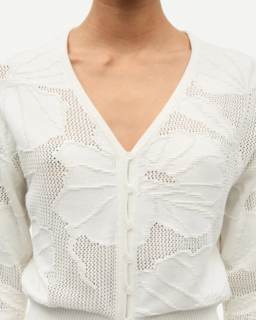 SAPOPPIE CARDIGAN 15529 / CLEAR CREAM - Image 2