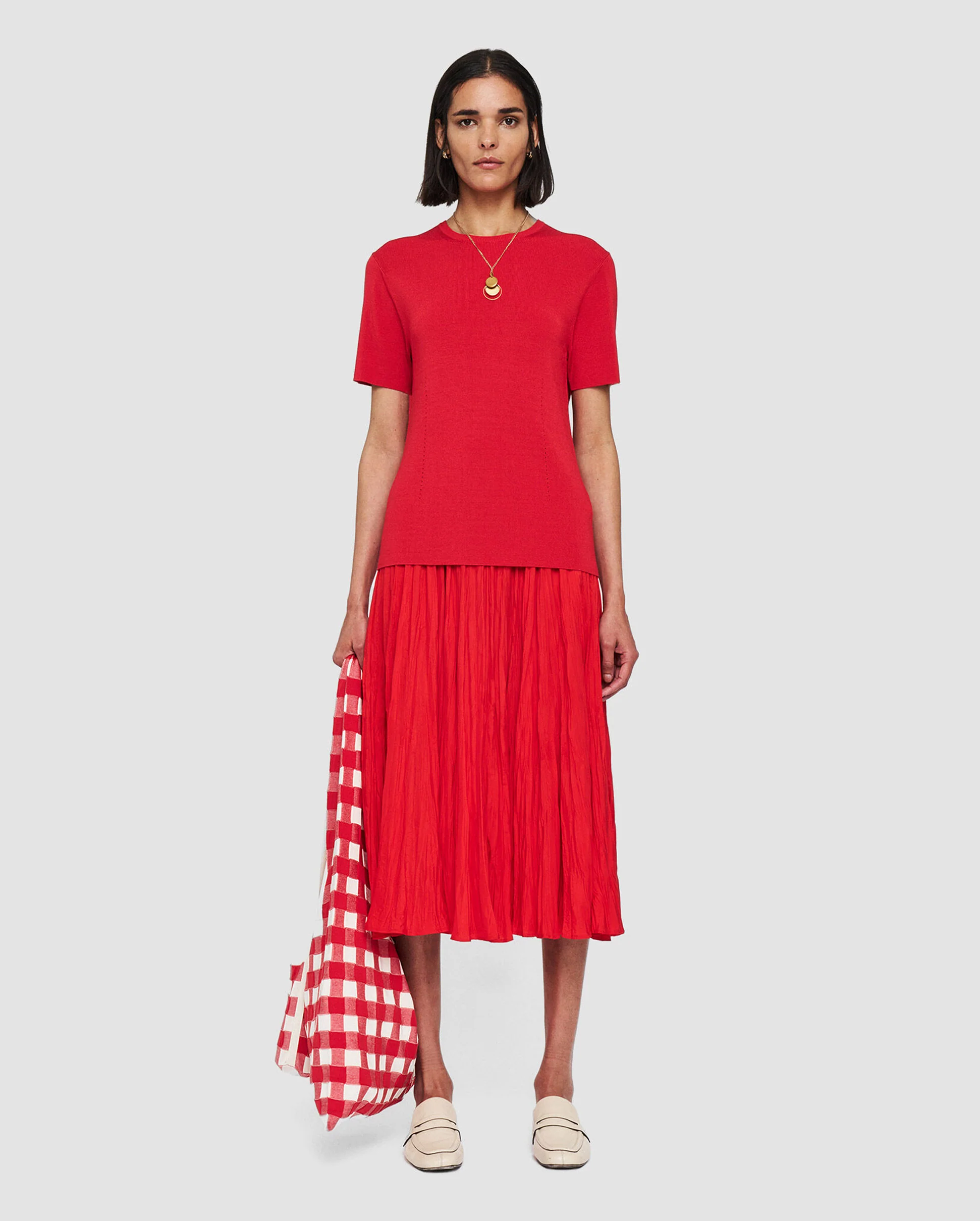 SATINY RIB TOP / CRIMSON - Image 4