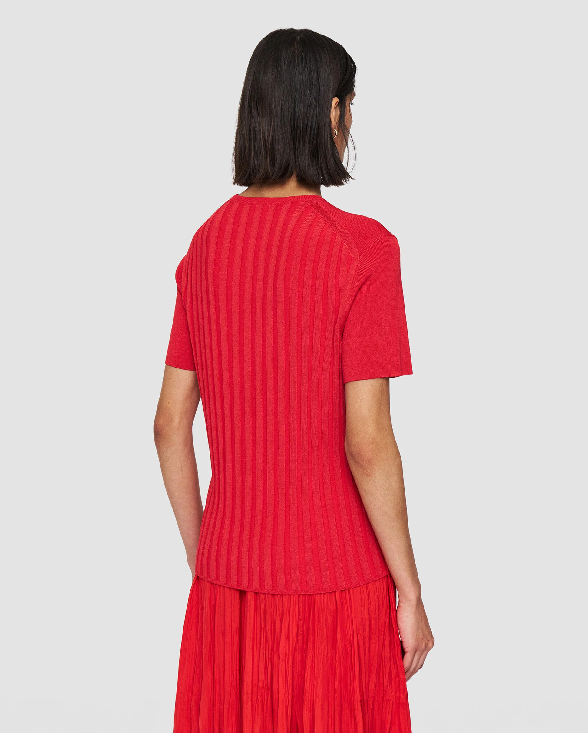SATINY RIB TOP / CRIMSON - Image 5