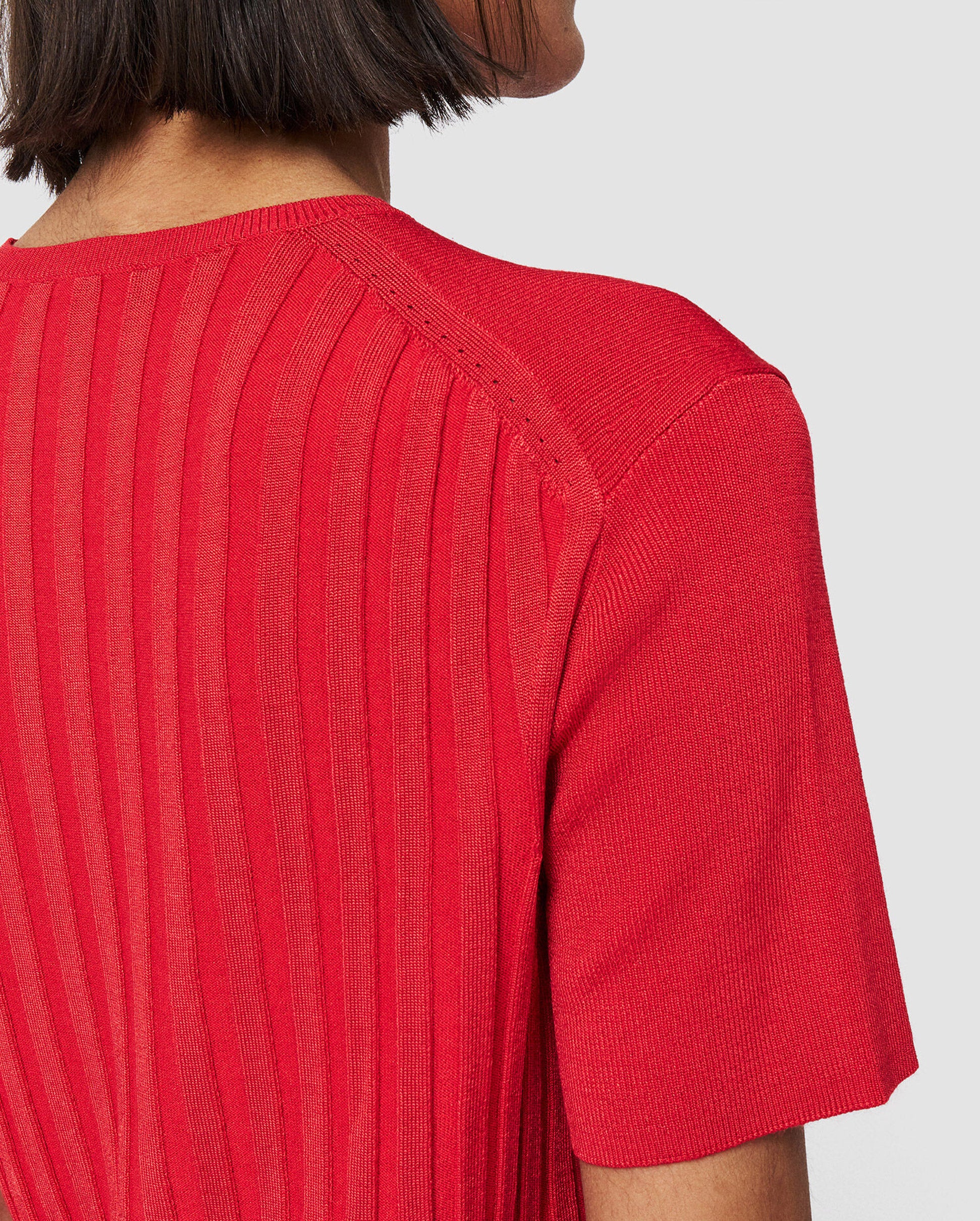 SATINY RIB TOP / CRIMSON - Image 7