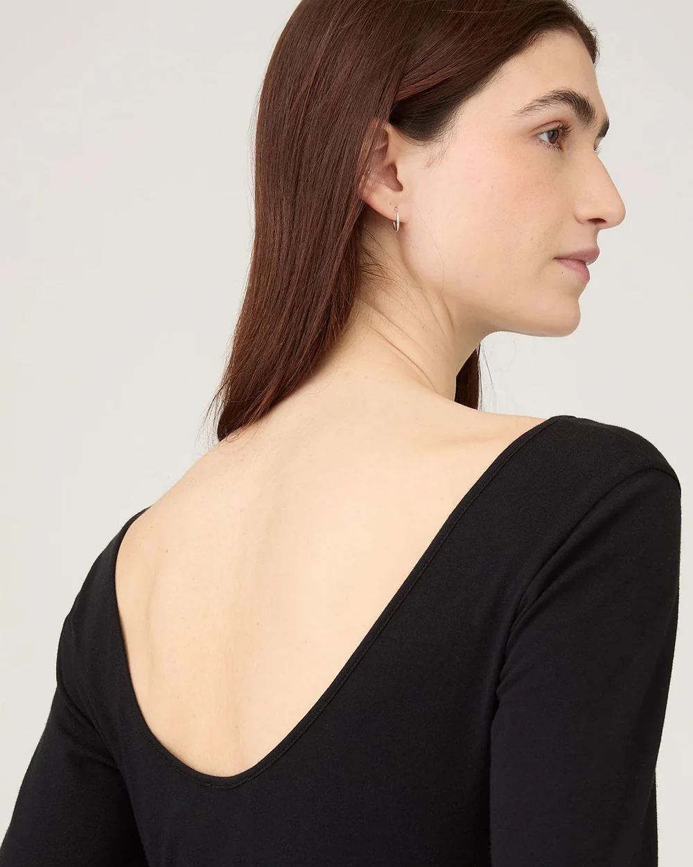 SCOOP BACK TOP / BLACK - Image 4