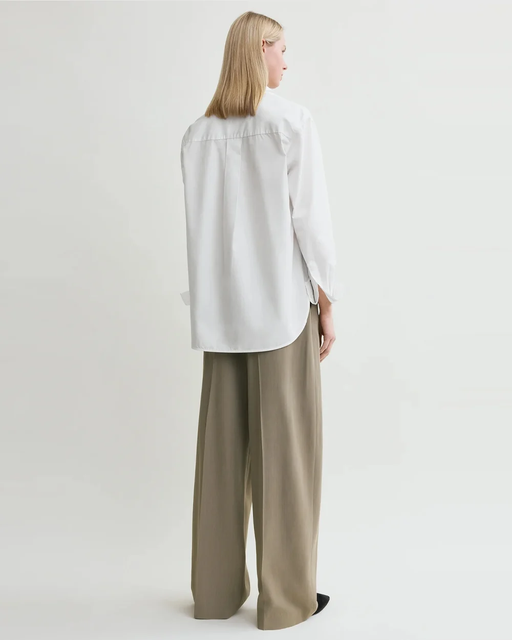 SIGNATURE COTTON SHIRT / WHITE - Image 4