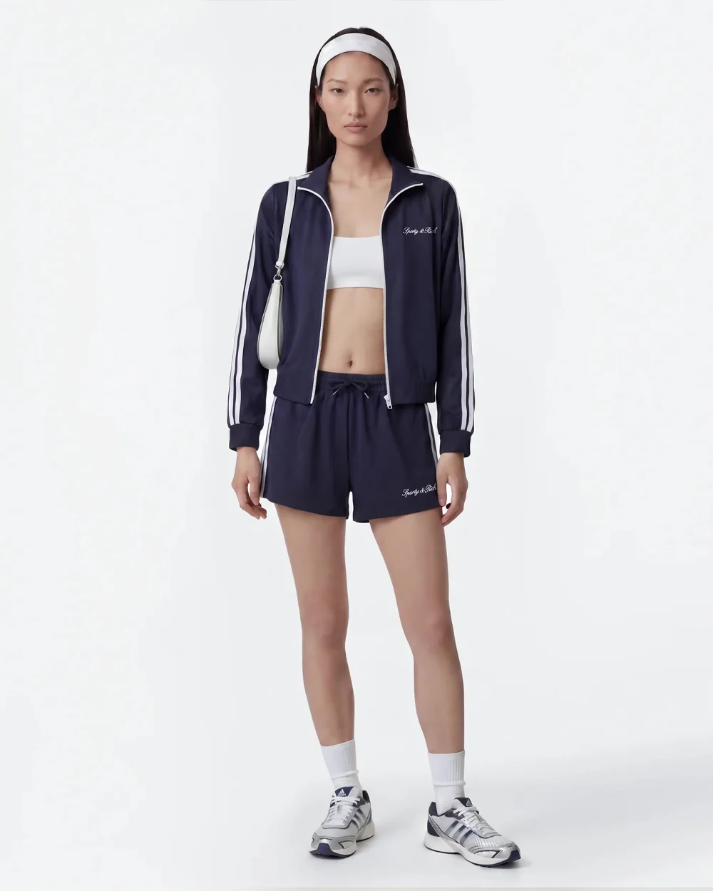 SIGNATURE LOGO RETRO TRACK SHORT / DARK NAVY/WHITE - Image 2