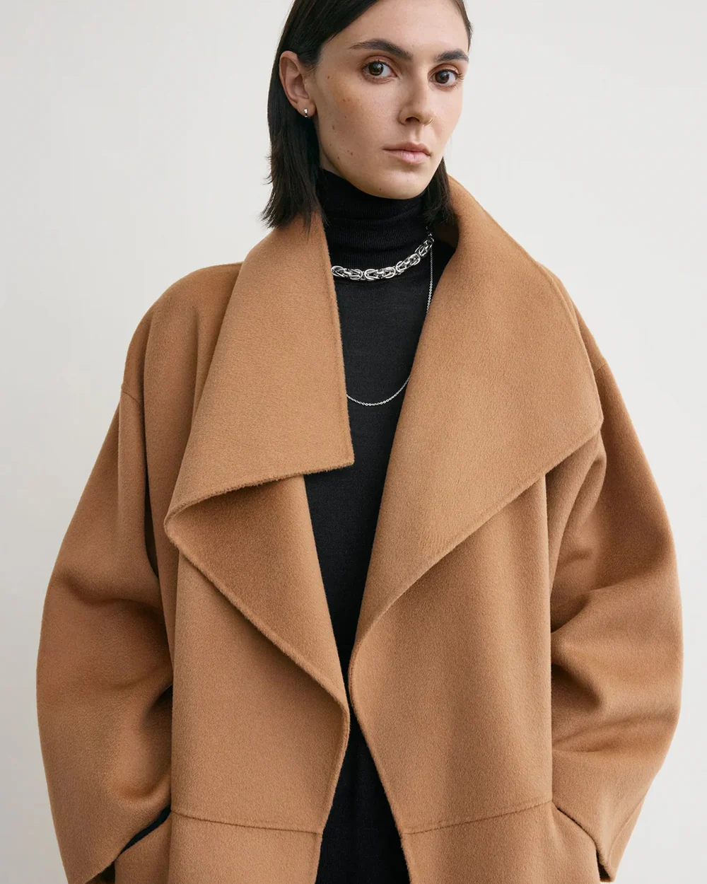 SIGNATURE WOOL CASHMERE COAT / CAMEL - Image 4
