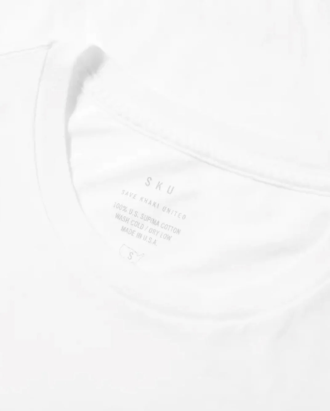 S/S SUPIMA CREW TEE / WHITE - Image 4