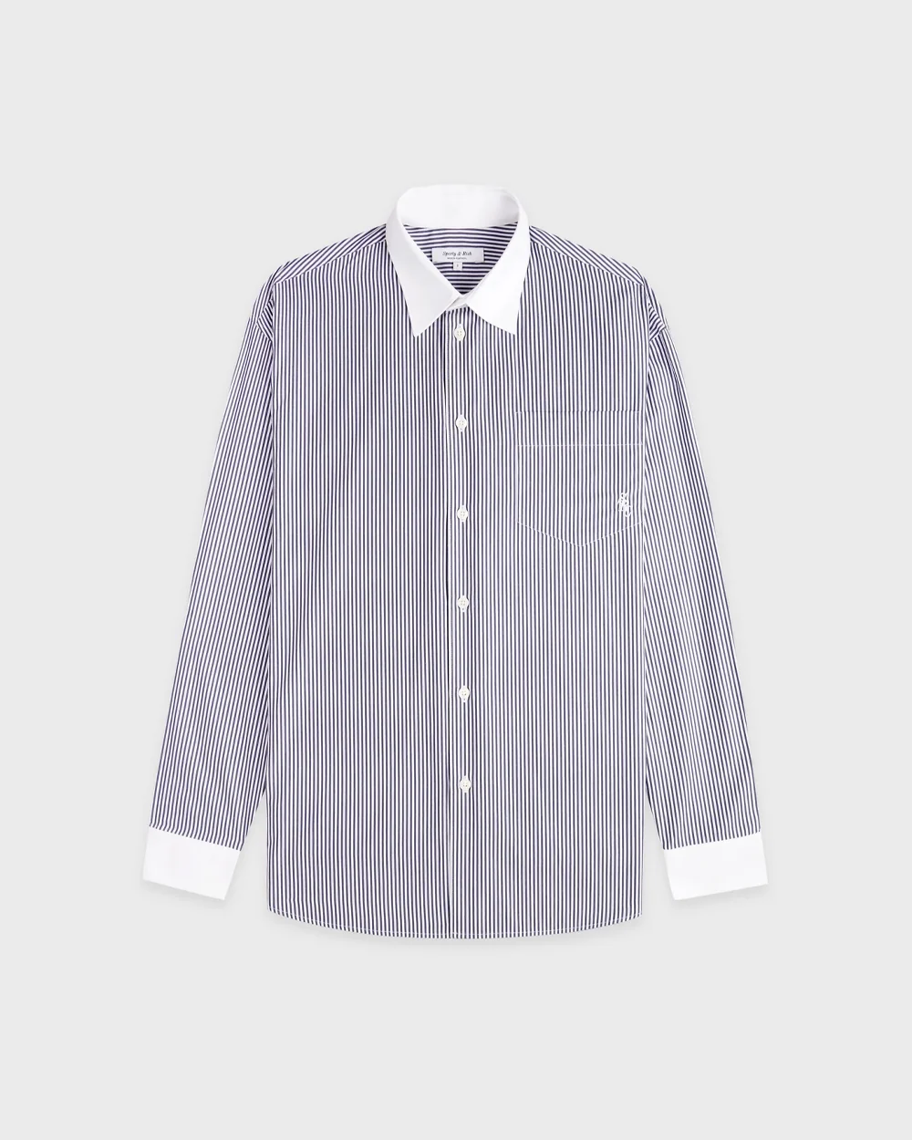 SRC OVERSIZED SHIRT / NAVY STRIPE - Image 4