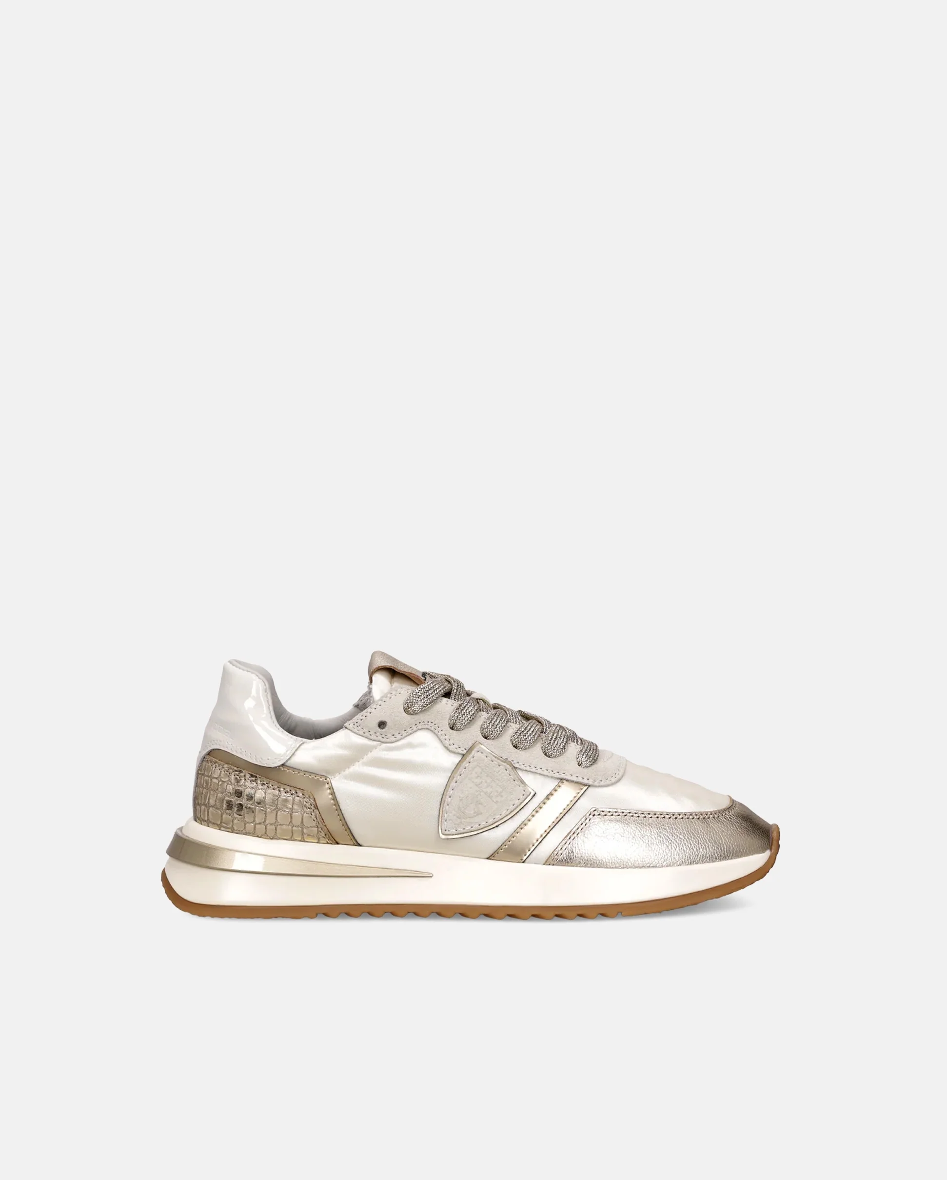 TROPEZ 2.1 LOW WOMAN / METAL ANIMALIER OR