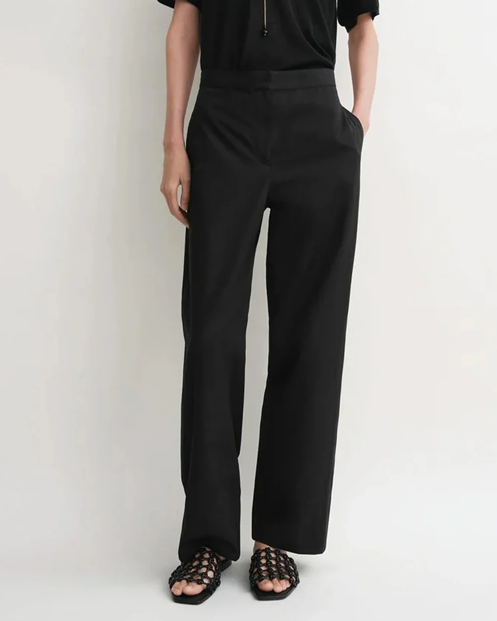 TWISTED SEAM TROUSERS / BLACK