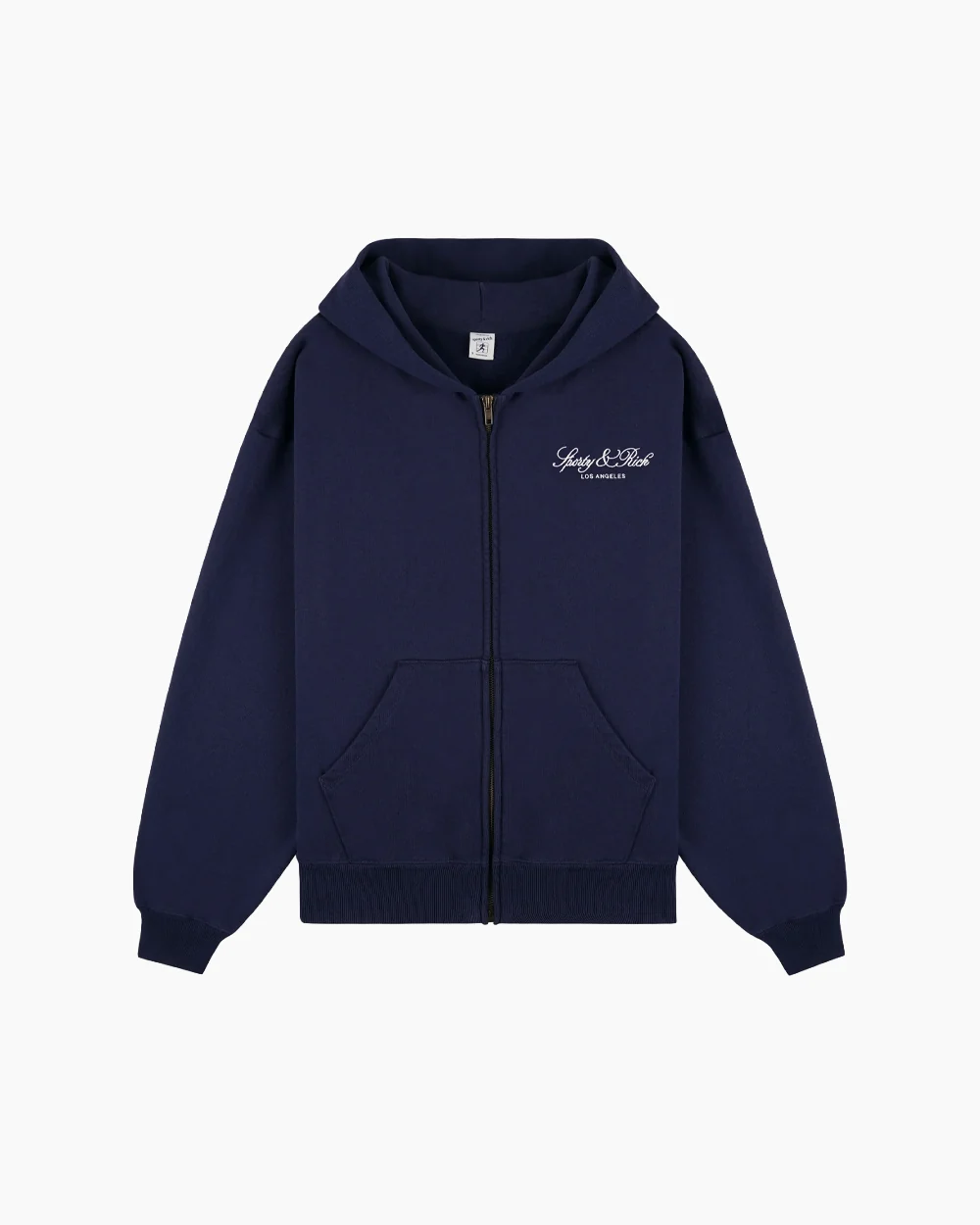 VENDOME LA EMBROIDERED ZIP HOODIE / DARK NAVY - Image 4