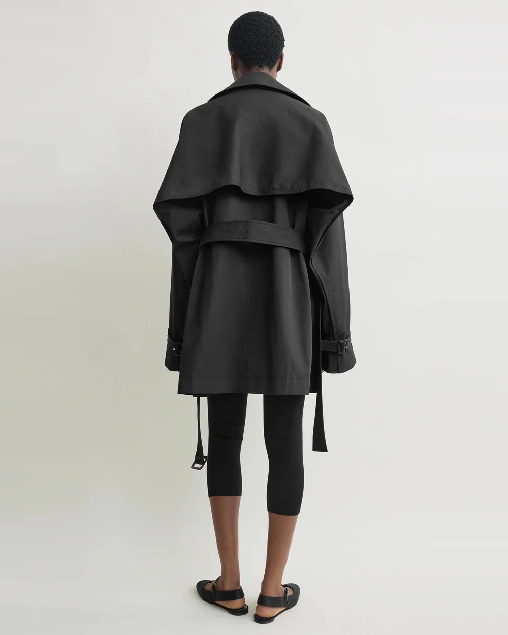 WASHED COTTON TRENCH / WASHED BLACK - Image 3
