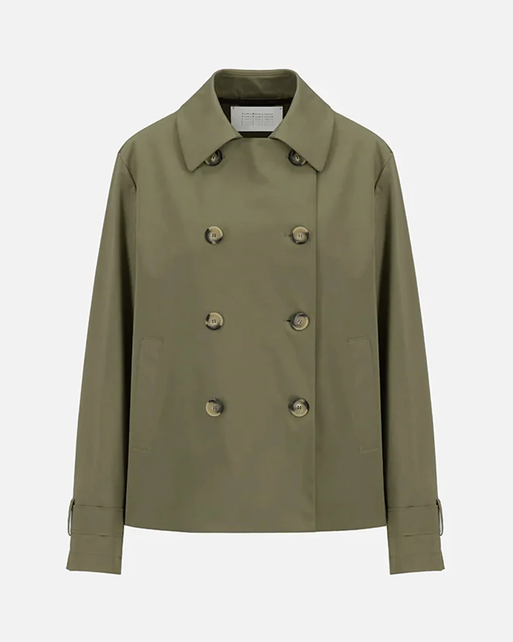 WOMEN CROPPED TRENCH LIGHT TECHNIC / HUNTING GREEN - Image 6