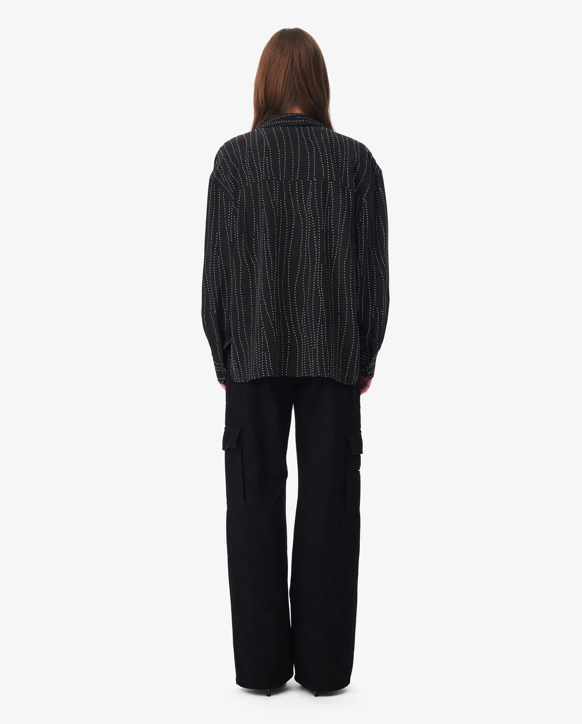 ZEFIRO STUDDED SHIRT / BLACK - Image 3